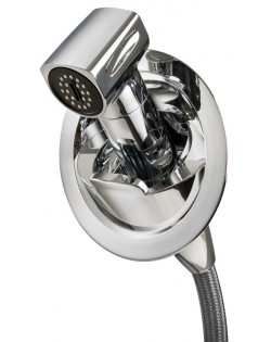 Saturn cold water shower vertical chromed base